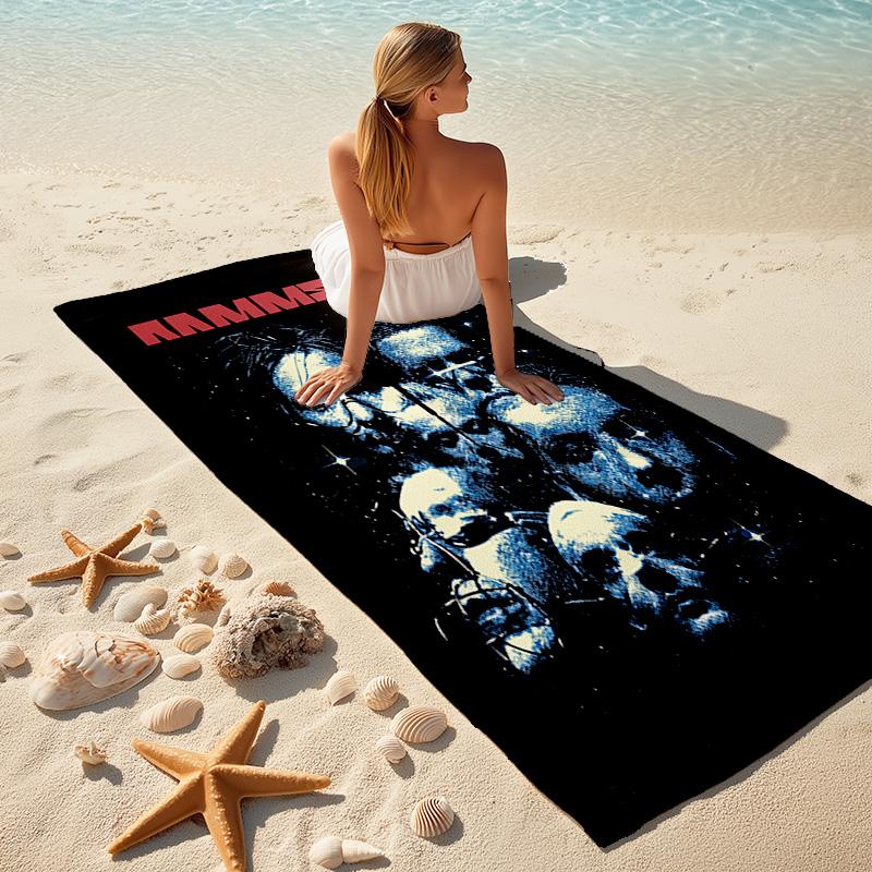 Till Lindemann, Lead Singer of the German Heavy Metal Rock Band Rammstein, Outdoor Camping Vacation Swimming Beach Scarf Decorative Blanket F15