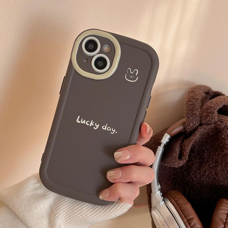 

Lucky Rabbit подходит для Apple 16 мобильный телефон чехол IP14promax мультфильм Iphone13 полное покрытие 15 анти-падение 12 iPhone 7