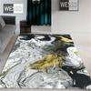 Gray White Abstract Marble Carpet Living Room Coffee Table Rug Chinese Landscape Bedroom Carpet Flannel Sponge Mat In Bathroom