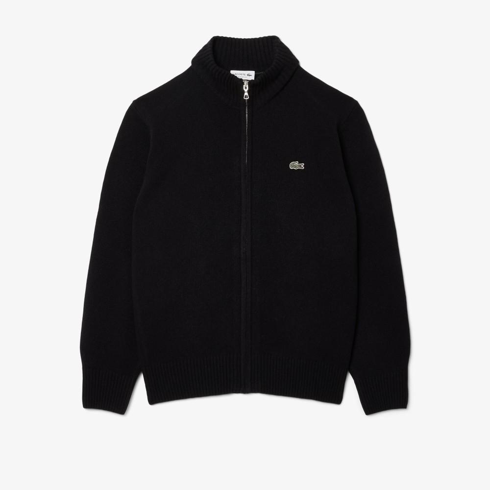 [Lacoste] Men's Wool Full-Zip Cardigan AH5181-55N031