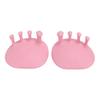 2pcs Toe Separator Large Friction Force 30° Meniscus Soles Dot Grid Design Portable Practical Body Corrector for HomePink