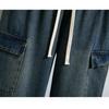 DIMANAF Plus Size Women Jeans Long Pants Thick Denim Cotton Loose Casual Elastic Waist Vintage Lady Winter Autumn