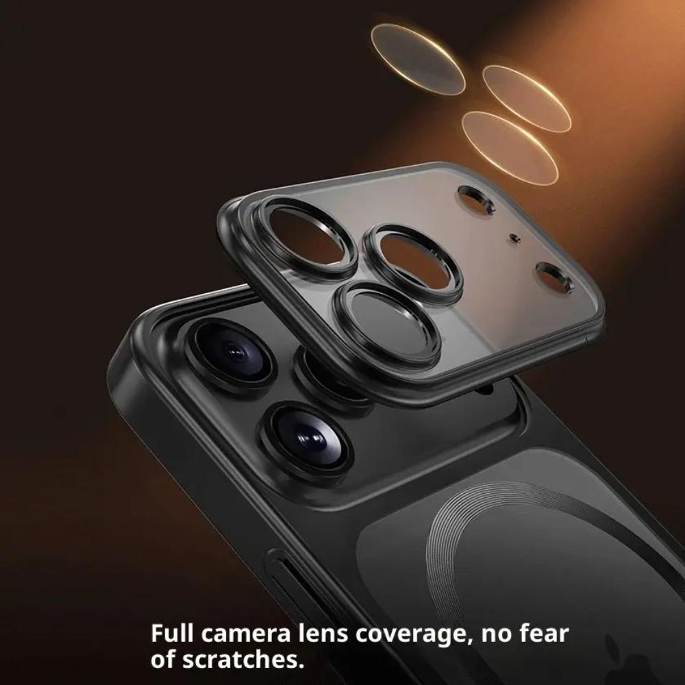 Coques 17ProMax Coque TPU Souple pour IPhone 17 16 15 14 13 Pro Max Magsafe Transparent Lentille Film Verre Trempé Protection Caméra Coque Recharge Sans Fil