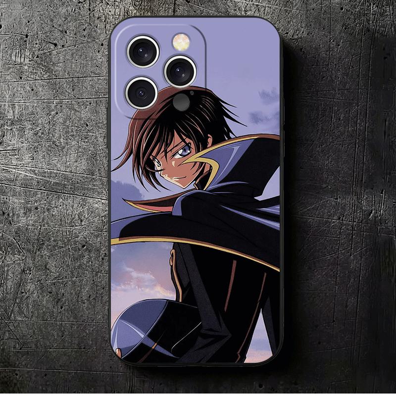 

Мягкий чехол для телефона с изображением аниме Code Geass для iPhone 16 16E 17 Air 15 Pro Max 14 Plus 13 Mini 11 12 7 Черный защитный корпус iPhone 15 Plus