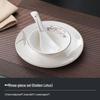 Hotel Restaurant Ceramic Tableware Set: Plates, Bowls, Cutlery, Chopsticks for Private Rooms - 7 or 8 Pieces