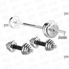 Junwang Electroplated Barbell & Dumbbell Set