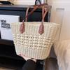 Advanced Hand-woven Straw Bag, Shoulder Bag, Handbag, Summer Leisure Style, Large Capacity, Holiday Travel