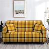 1 /2 /3 /4 Seater Plaid Sofa Cover Dust -Proof Stretch Sofa Slipcover For Living Room L Shape Sofa Protector Anti -Fouling Home Decor