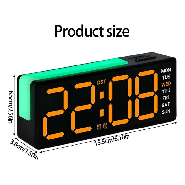 Alarm Clocks for Bedroom Digital Desk Clock for Bedside Nightstand Digital Alarm Clock with Day of Week Duals Alarm Clock