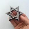 Hexagram Car Logo Decals Scratch Cover Stickers for Car Bod Modified Rear Emblems and Fuel Tank Cap Badges