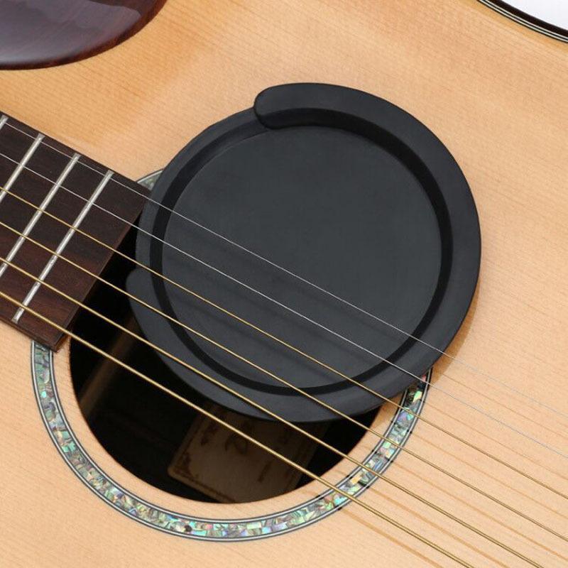 1/2 Stück Silikon Klassische Gitarre Buster Schalllochabdeckung Gitarren-Geräuschreduzierung Gitarrenzubehör Pufferblock Stöpsel Teile