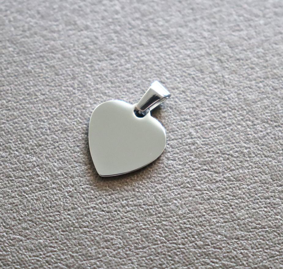 

20pcs Heart 304 Stainless Steel Stamping Blank Tag Pendants Charms With Snap on Bails For Necklace Jewelry Making Gift