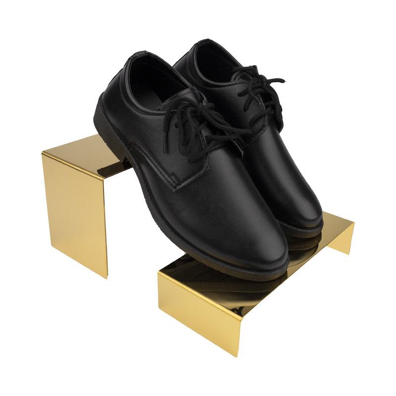 U Shape Stainless Steel Display Riser Stand, Shop Jewelry Bag Display Shelf For Dessert Cupcake Shoes Action Figure Display
