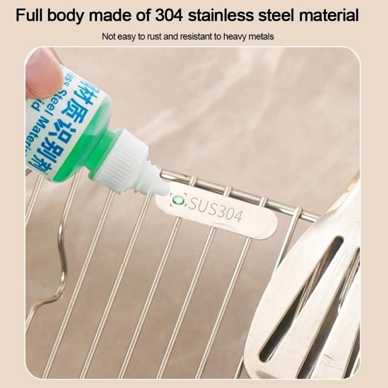 304 Stainless Steel Air Fryer Oil Drain Rack, Heat Resistant & Easy To Clean, Perfect For Home Kitchen Grilling Baking Roasting