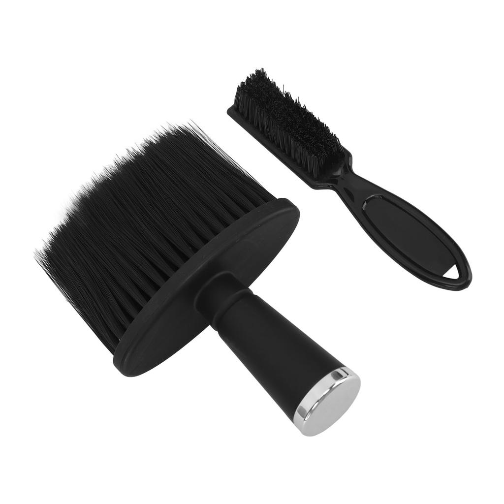 Hair Sweep Brush Soft Nylon Bristles Ergonomic Handle Hairdressing Brush for Beard Neck Face