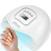 Retoo X5 MAX 80W UV LED Nail Lamp with 45 Dual Light Source Beads, Motion Sensor & LCD Display, Detachable Base, Timer, White