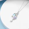 Galaxy Titanium Steel Moon Necklace: Elegant Women's Clavicle Chain with Versatile Celebrity Style