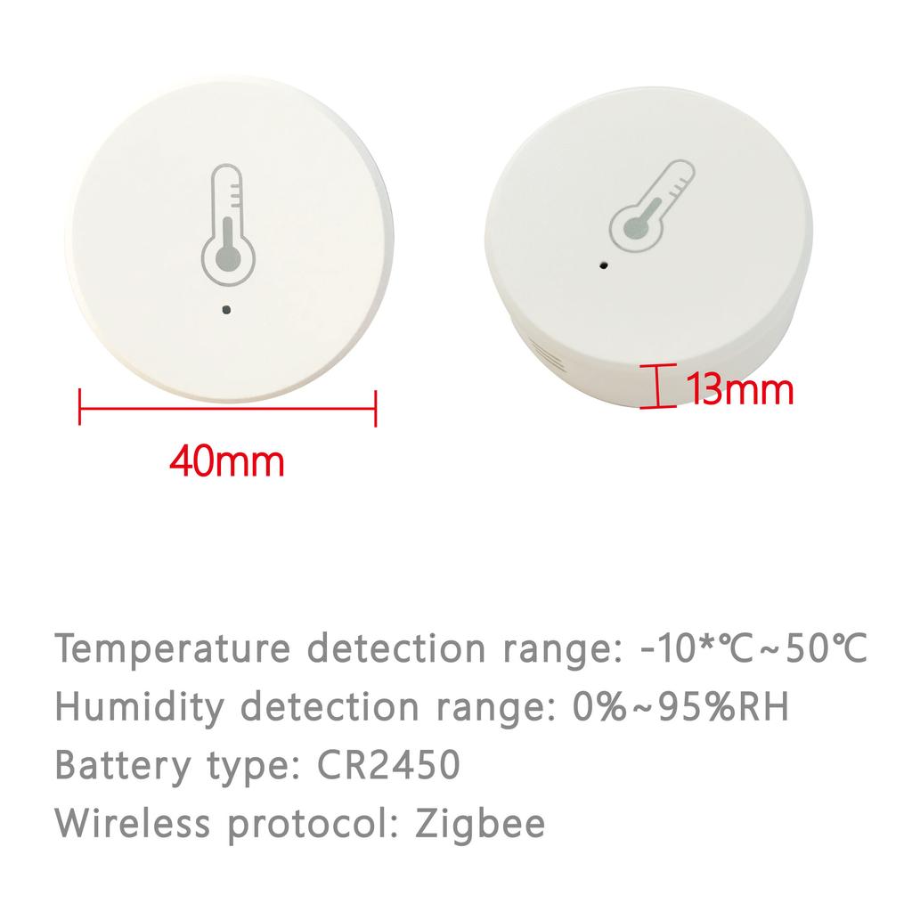 ZigBee WiFi Temperature and Humidity Sensor for Tuya Smart Life APP Remote Control Real Time Monitor Work with Alexa Google Home