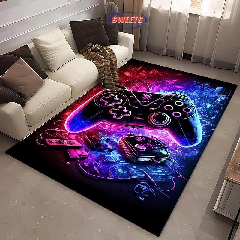 Funny Game Controller Area Carpet,Rug for Living Room Tapete for Bedroom Sofa Kitchen Doormat Decor,Kids Non-slip Floor Mat Gift