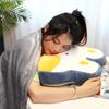 Cute Cartoon 3-in-1 Pillow Blanket: Backrest, Car, Office Nap Essential