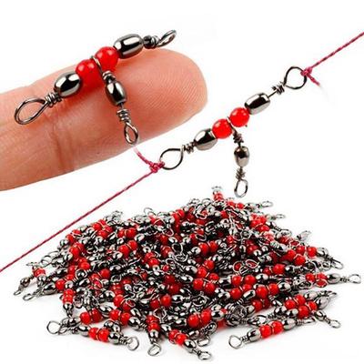 10/20/50 Pz Ottone Pesca Rolling Barrel Cuscinetto Girevole Connettore Anello Solido Girelle Sportive e A Scatto