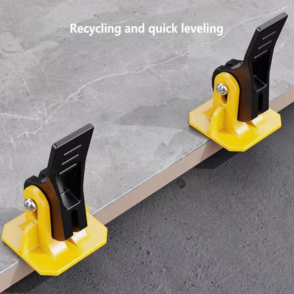 50pcs Floor Tile Leveling Tool Wear-resistant Clips Leveler Rustproof Waterproof Adjuster Kit Fixing Flat Equipment Tools