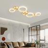 Modern minimalist LED ceiling light Nordic luxury gold ring light Living room dining room bedroom ceiling light Home decoration