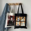 Bungo Stray Dogs Umhängetasche Nakajima Atsushi Damen Casual Tote Hip-Hop Y2K Shopper Taschen Japanische Anime Dazai Osamu Canvas Tasche