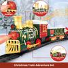 Christmas Electric Track Train Set Children Toy Railway Trains Cargo Car Model with Sounds Lights Kids New Year Xmas Gifts Decor