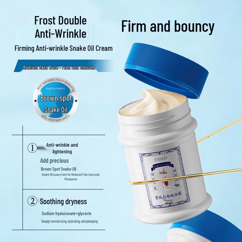 ENSEO 35g Anti-Wrinkle Snake Oil Face Cream: Firming & Hydrating Solution for Winter Dryness, High Moisturizing Formula, Trusted Domestic Brand.