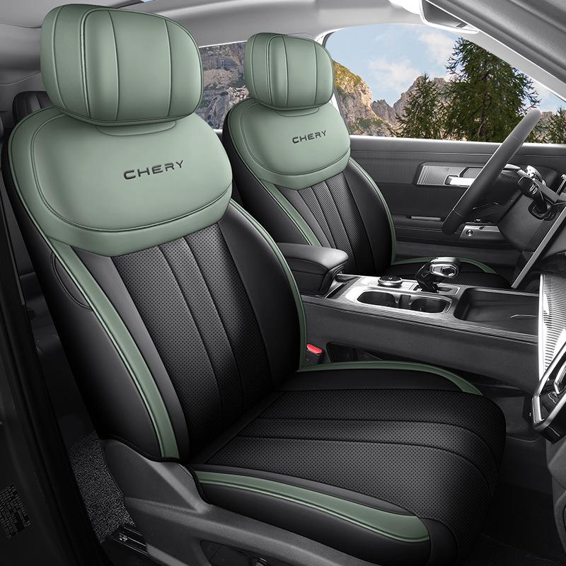 New Model Universal Full Leather Car Seat Cushion for Fengyun T6, Five-Seat, All-Season