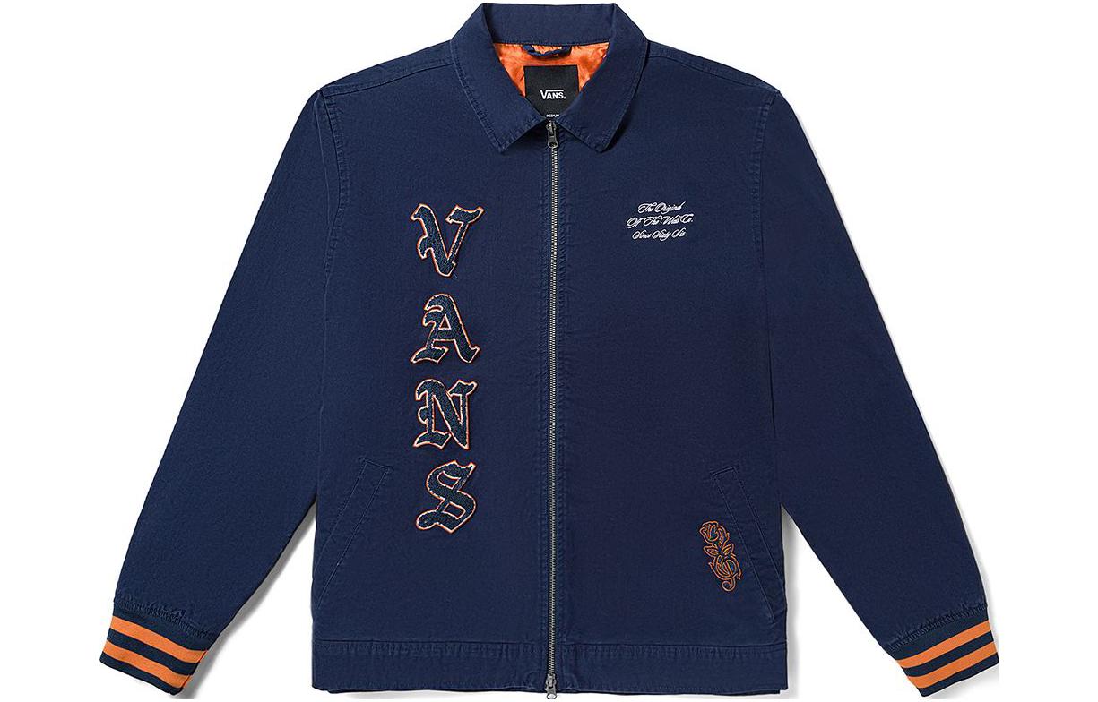 Vans Elder Station Jackets Men s Dark Blue Lapel Moderate Other VN0008FYLKZ S