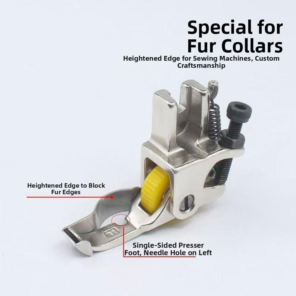 Professional Roller Presser Foot Durable Faux Collar Presser Foot for Workshop
