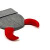 Devil Horn Winter Hat for Adult Handwoven Stretchy Caps Outdoor Activity Hat for Skiing Knitted Skull Hat Cool Accessory