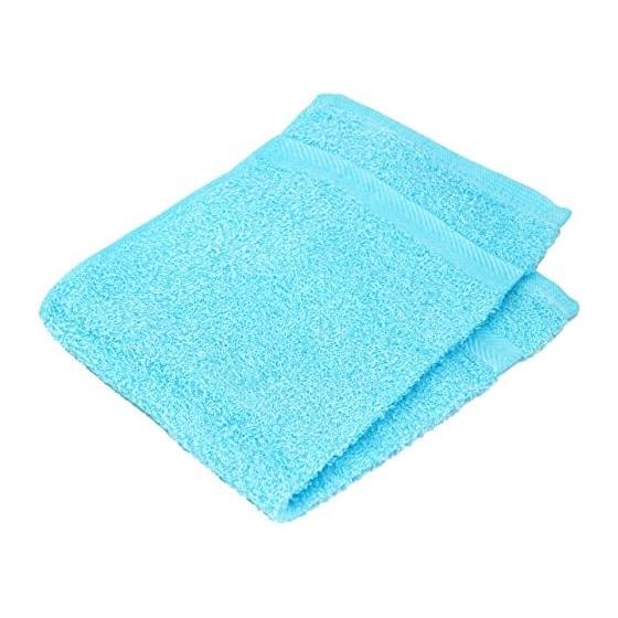 Japanese wash towel (hand towel) with cutout 28 x 42cm 100 momme NJP-WT (light blue)503