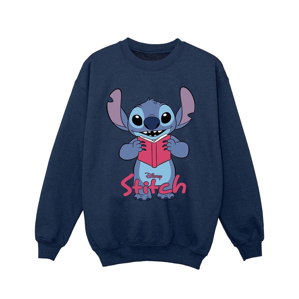 Lilo & Stitch Mädchen Lesen Stehen Sweatshirt