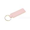 Cross PU Leather Keychain with Double-Sided Stitching: Customizable Logo Leather Pendant for Men and Women Car Keyring