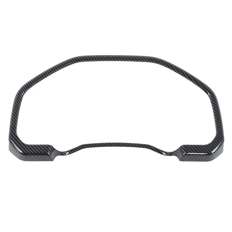 ABS carbon fiber pattern Car steering wheel button frame decoration sticker For Toyota Land Cruiser LC300 + car Accessories