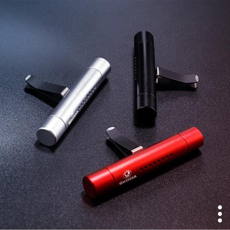 Car Air Outlet Perfume Clip Diffuser Interior Accessories For Skoda Kylaq VRS Elroq Kodiaq Octavia Enyaq Kamiq Scala Rapid Yeti kyvc74