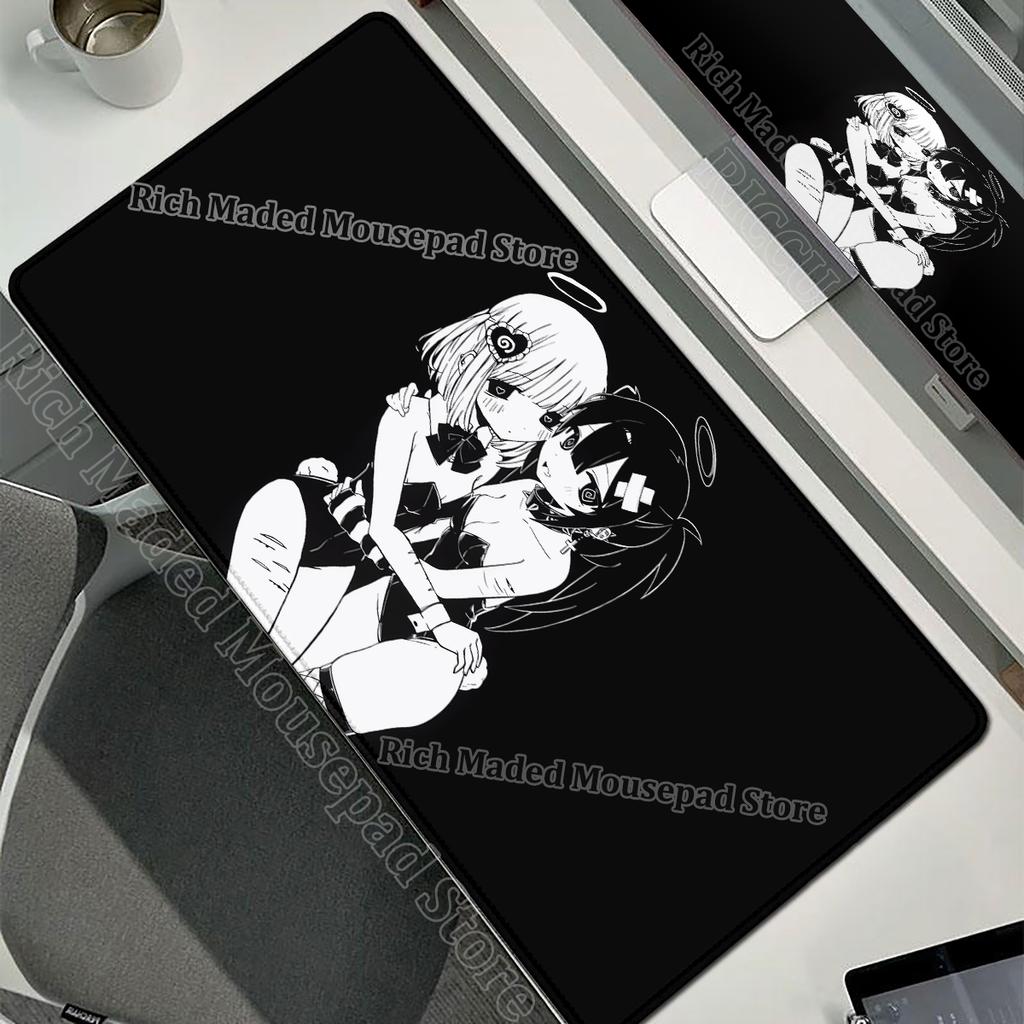Anime Pretty Girl Large Cartoon Mouse Pad E-sports Anti slip Desk Mat Office Computer Keyboard Mousepad XXL Laptop Desktop Mats