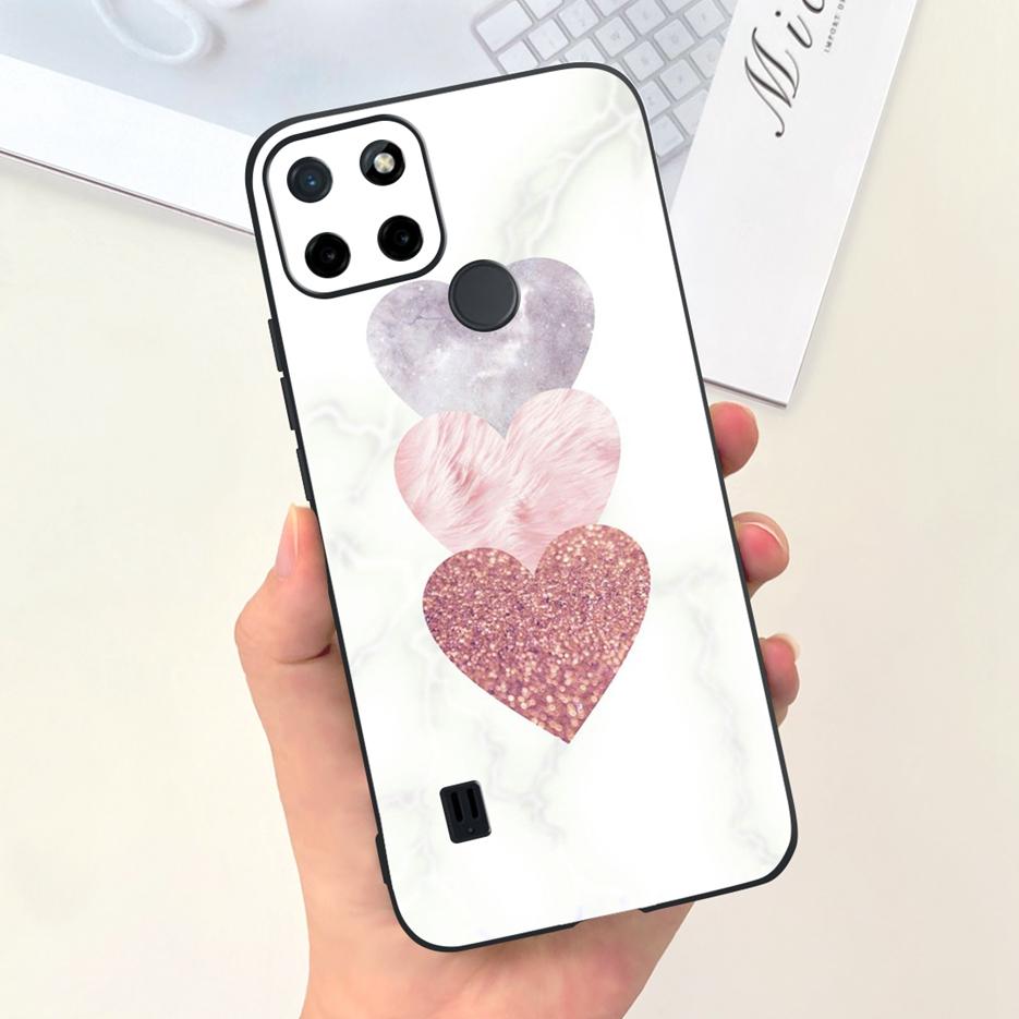 For Realme C21Y Case Realme C25Y Stylish Candy Painted Cover Soft Silicone Phone Case For Realme C21 C 21 Y C25Y RealmeC21 Shell