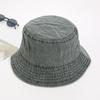 Budget Herren Stylisch Faltbar Lässig Vintage Retro Säure Stein Gewaschen Baumwolle Denim Used Golf Fischer Eimer Sonnenhut Unisex