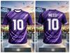 2026 Estate Messi #10 Maglia da Calcio Traspirante Asciugatura Rapida Argentina Bambino Abbigliamento Sportivo Casuale Allenamento Uniforme da Tifoso Maglietta