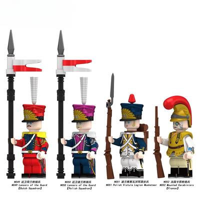 Boneca de construção da Guerra Napoleônica Moc, blocos de construção