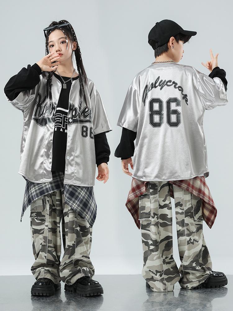 Abbigliamento Hip Hop alla Moda per Bambini: Street Dance, Jazz, Abbigliamento da Performance Cool per Ragazzi e Ragazze
