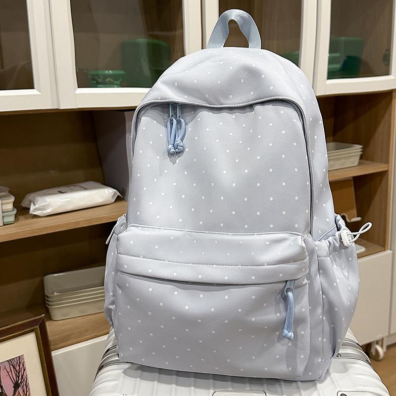 Point Print Student Schoolbag Women's Backpack