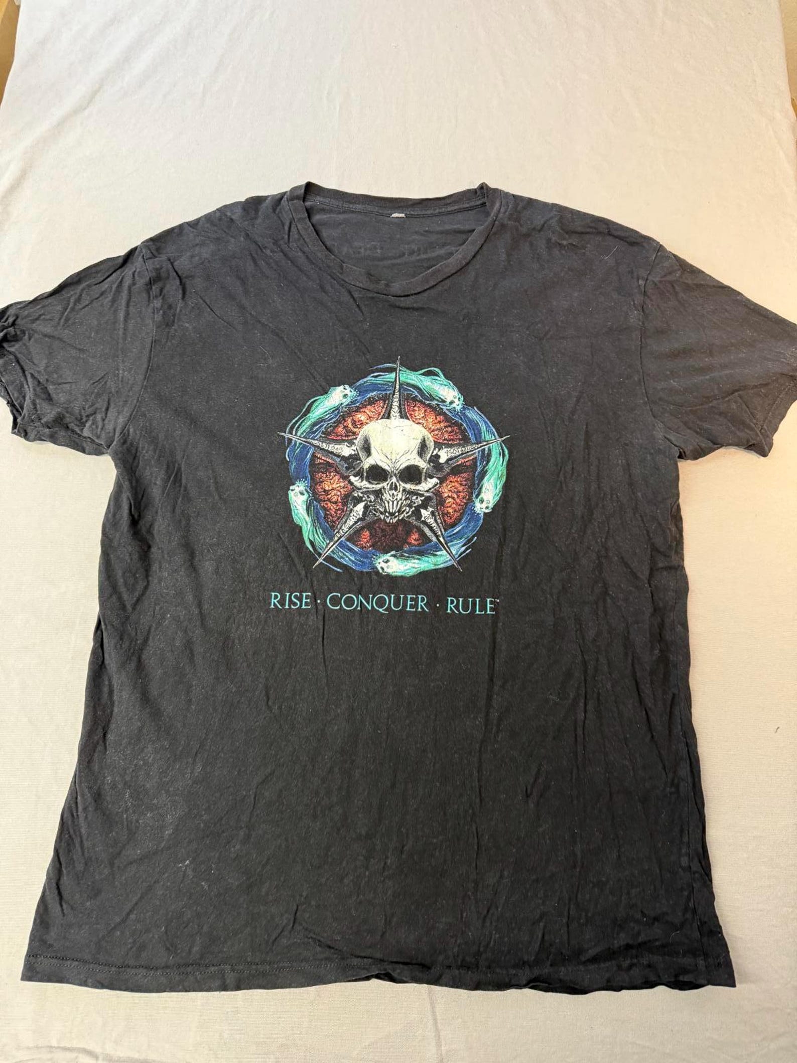 Court of the Dead Board Game T shirt Rise Conquer Rule -XL S