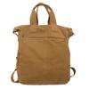 Canvas Backpack Solid Color Student Schoolbag Men Large Capacity Travel Backpack