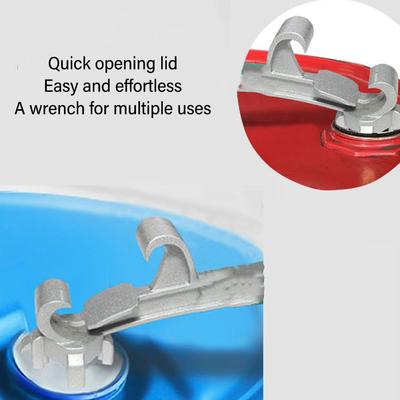 2PCS Aluminum Alloy Pail Opener Tool Silver Lid Remover Tool Multipurpose Bucket Opener Tool Heavy