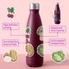 50/100 Cute Watercolor Fruit & Vegetable Doodle Stickers: Waterproof Decor for Bottles & Computers